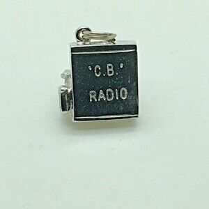 CB Radio Sterling Silver Charm 3 D Trucker Wife Girlfriend Gift